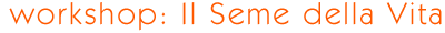 Il Seme della Vita - The Seed of Life - Workshop